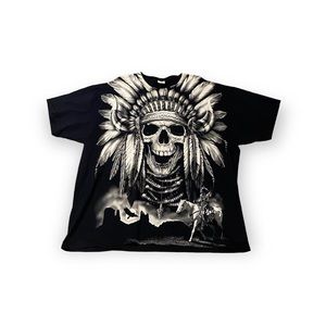 Vintage skull punk shirt